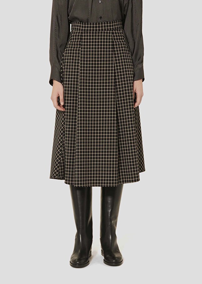Joe black plaid skirt Black TARA JARMON