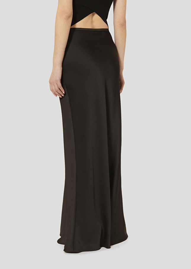 Jesta black fluid satin skirt Black TARA JARMON
