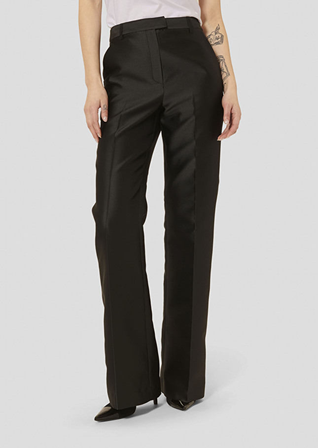 Pitt black satin pants Black TARA JARMON