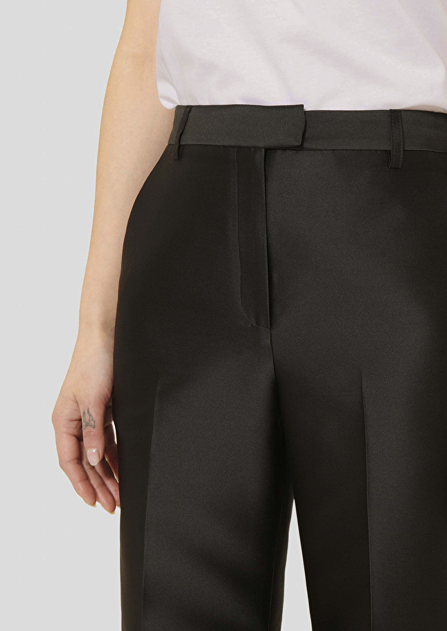 Pitt black satin pants Black TARA JARMON