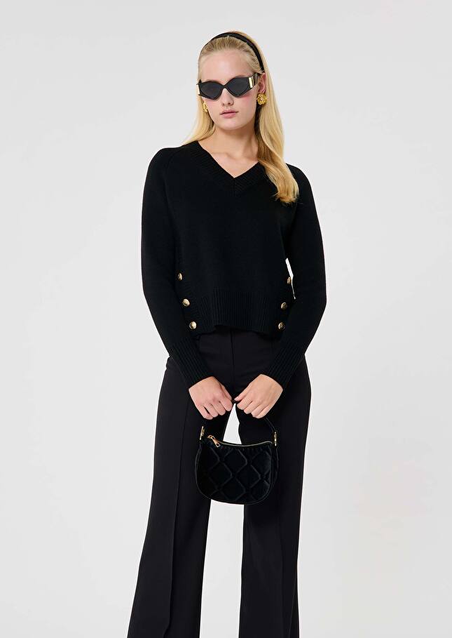 Promesse black wool sweater Black TARA JARMON