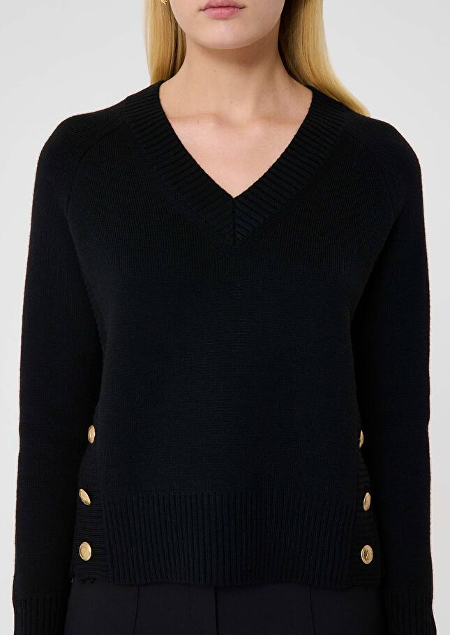 Promesse black wool sweater Black TARA JARMON