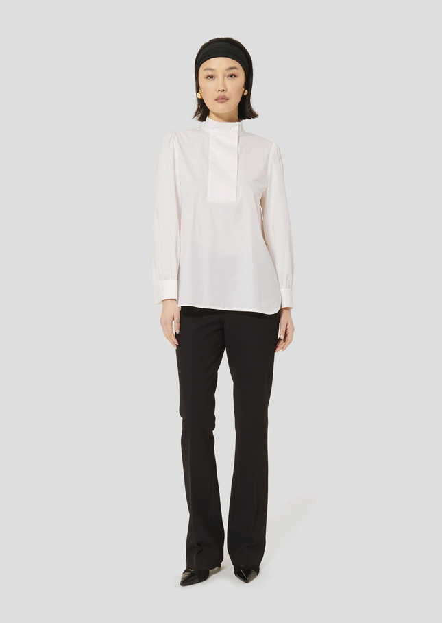 Tidore white poplin top White TARA JARMON