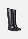 Kayleigh black leather boots Black, Chocolate TARA JARMON