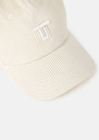 Carole ecru corduroy cap Craie TARA JARMON