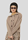 Goldie brown wool cardigan Night, Nut brown TARA JARMON