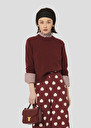 Preppy burgundy merino wool sweater Burgundy, Cactus TARA JARMON