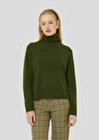 Palia green sweater in alpaca and merinos wool Almond, Blush, Gray grey, Green, Lemon yellow, Night, Old pink TARA JARMON