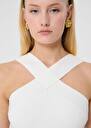 Prana ecru knit top Black, Off-white TARA JARMON