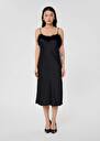 Reaney black fluid satin dress Black TARA JARMON
