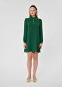 Rolfo green crepe dress Black, Green, Night, Nut brown, Off-white TARA JARMON