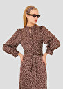Rivoltina brown with white polka dots dress Cactus, Chocolate TARA JARMON