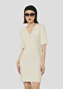 Ruthie ecru knitted dress Charcoal, Off-white TARA JARMON