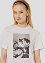 Taratulip white double jersey t-shirt White TARA JARMON