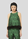 Twiggy green with graphic print top Green TARA JARMON