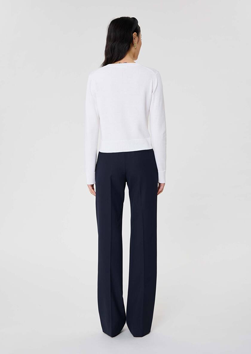 Gyslain ecru wool cardigan Off-white TARA JARMON