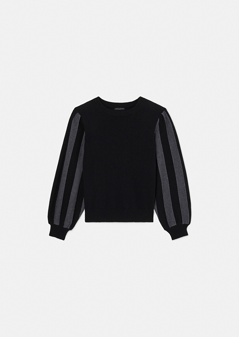 Porthos black sweater in wool and cotton Black TARA JARMON