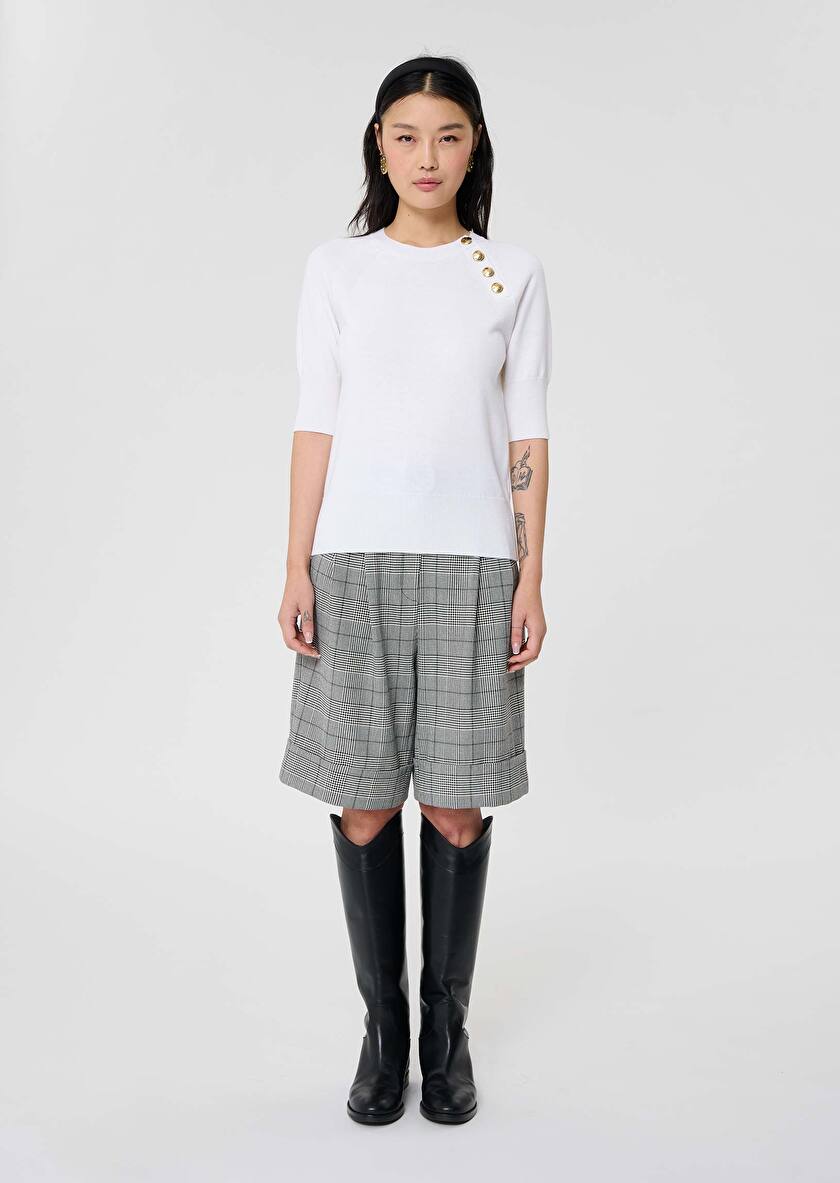 Pastelle ecru wool sweater Off-white TARA JARMON
