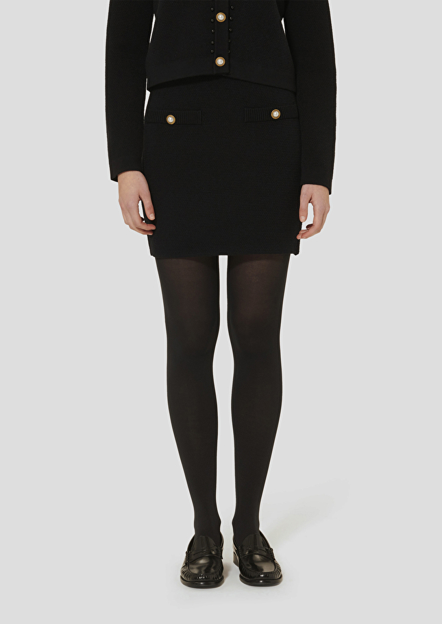 Jelka black knitted skirt Charcoal TARA JARMON
