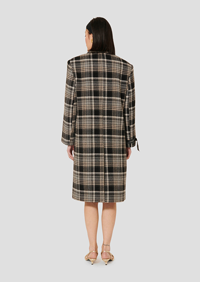 Marcel grey tartan coat Grey TARA JARMON
