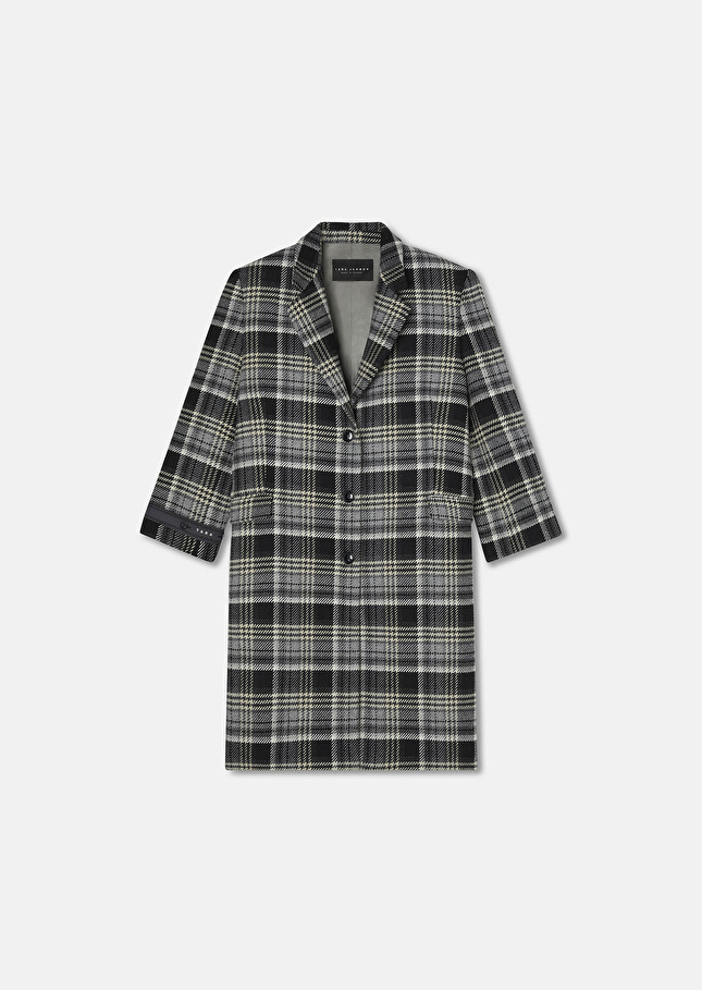 Marcel grey tartan coat Grey TARA JARMON