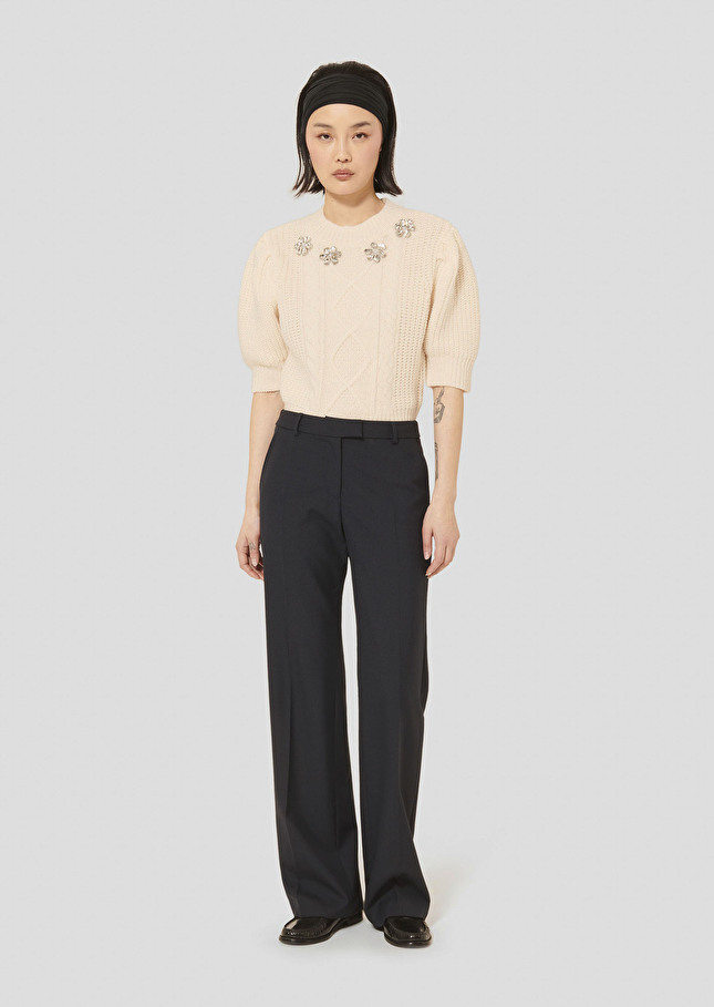 Primero midnight blue flannel pants Night TARA JARMON