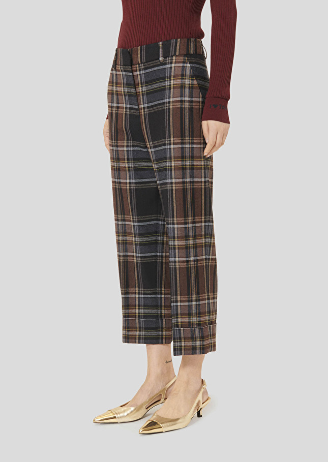 Piper midnight blue tartan pants Night TARA JARMON
