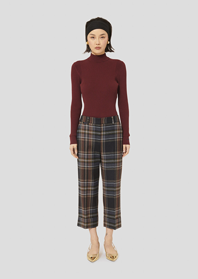 Piper midnight blue tartan pants Night TARA JARMON