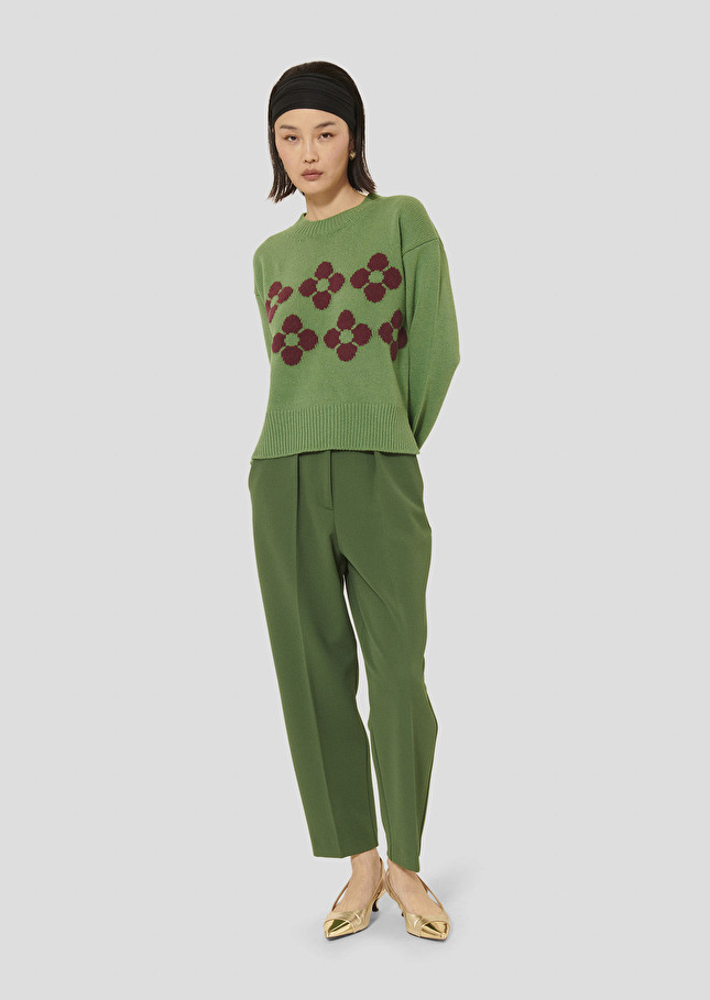 Phelycia green wool sweater Cactus TARA JARMON