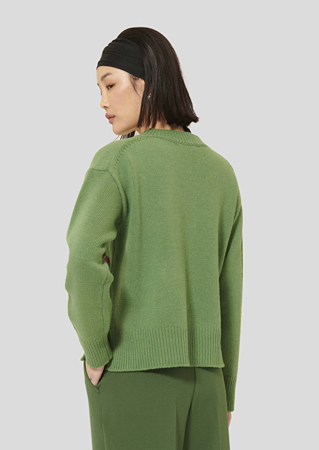 Phelycia green wool sweater Cactus TARA JARMON