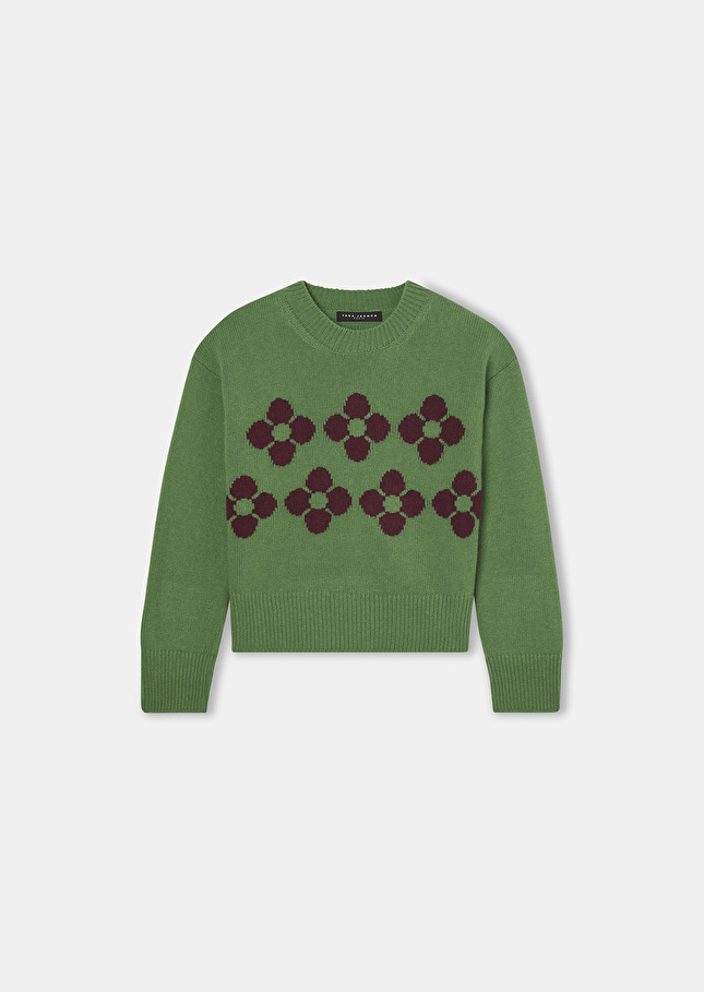 Phelycia green wool sweater Cactus TARA JARMON