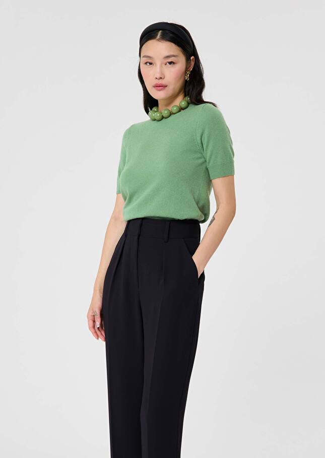 Peer green cashmere sweater Almond TARA JARMON