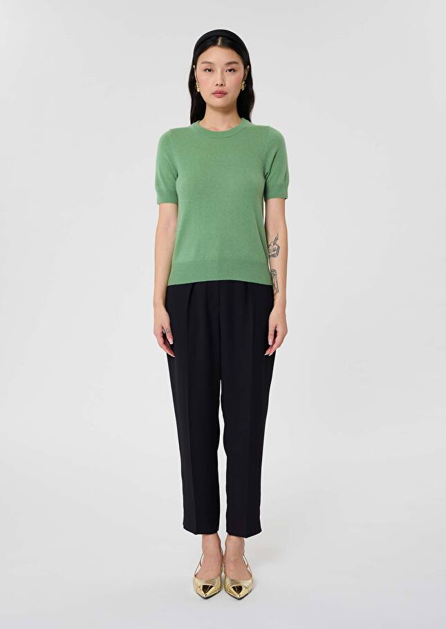 Peer green cashmere sweater Almond TARA JARMON