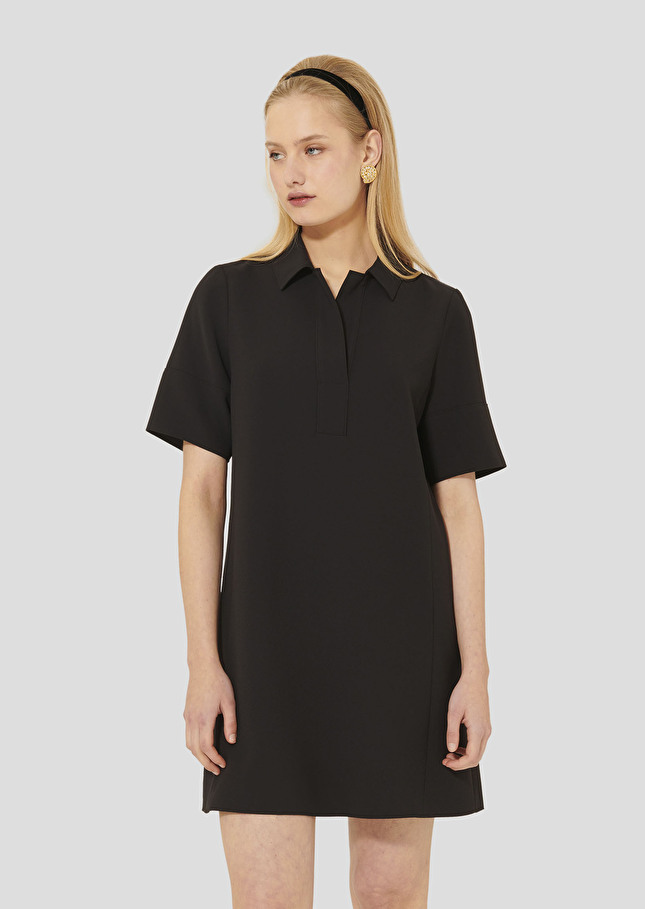 Robby black crepe dress