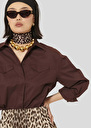 Carlotta burgundy poplin shirt Fig, Horizon TARA JARMON