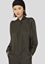 Candy black polka-dot shirt Cactus, Charcoal, Chocolate TARA JARMON