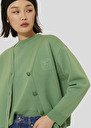 Gibus green merino wool cardigan Almond TARA JARMON