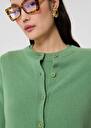 Guido green cashmere cardigan Almond TARA JARMON