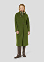 Mara green double-faced wool coat Cactus, Fig TARA JARMON