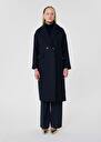Milo midnight blue wool coat Night TARA JARMON