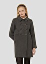 Marceau grey caban coat Gray grey TARA JARMON