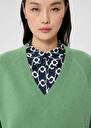 Paz green cashmere sweater Almond, Night TARA JARMON