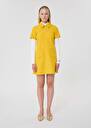 Rubina yellow double canvas dress Black, Blush, Brut, Cactus, Grey, Horizon, Lemon yellow, Taupe color TARA JARMON