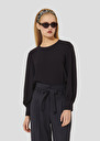 Tacci midnight blue crepe top Night TARA JARMON