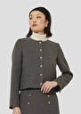 Vesna grey compact canvas jacket Grey TARA JARMON
