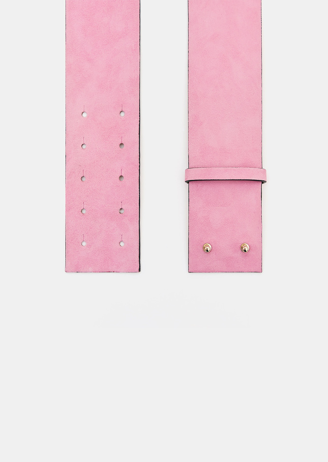 Lauren belt pink velvet Old pink TARA JARMON