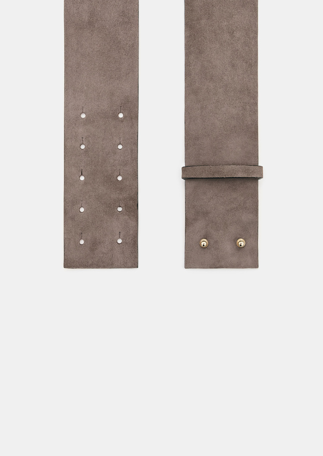 Lauren belt grey velvet Grey TARA JARMON