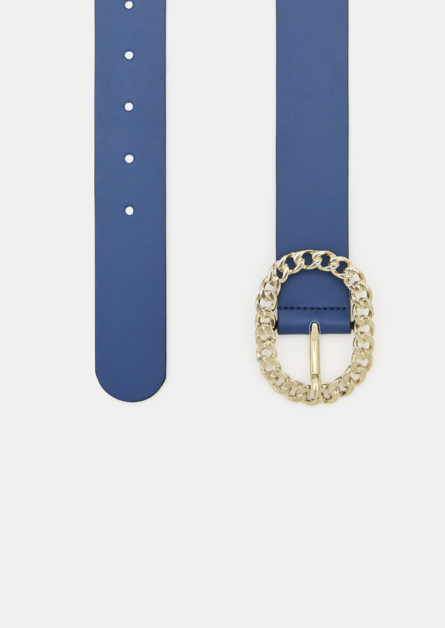 Gigi belt midnight blue leather Denim TARA JARMON