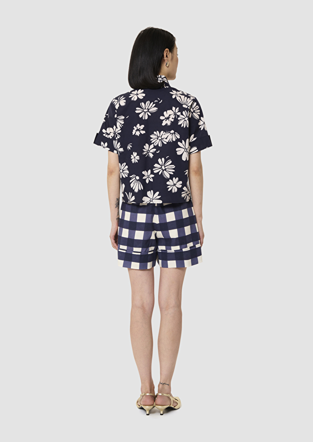 Charles midnight blue with a floral print Night TARA JARMON