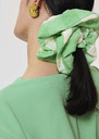 Chouchou green gingham scrunchie Green TARA JARMON